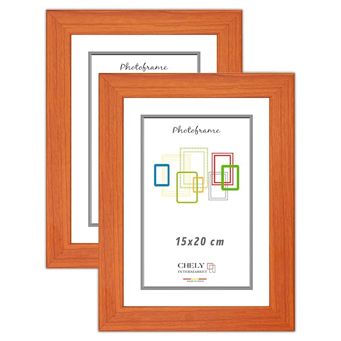 Marcos de Fotos 15x20cm (Cerezo) MOD-254 (Pack uds) Ancho de moldura 2cm.