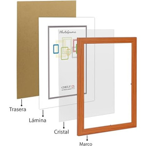 Marco de Foto 20x30cm (Cerezo) MOD-254 Hecho de Madera, Ancho de moldura 2cm