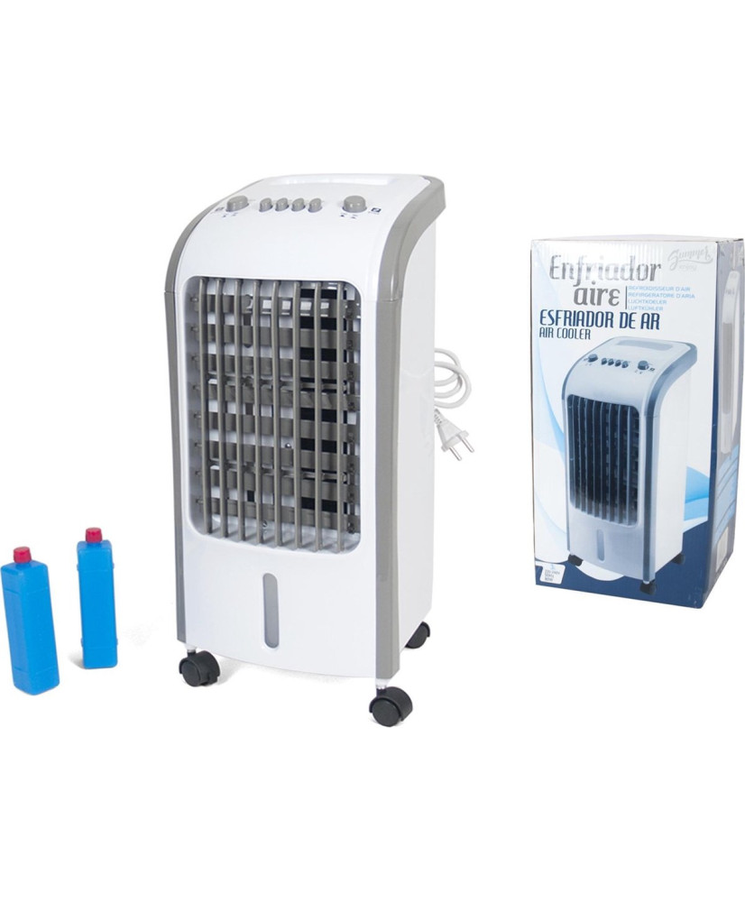 Enfriador de aire móvil - Enfriador de aire - Ventilador de enfriamiento - Enfriamiento - 80W - 26x26x56cm