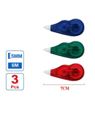 Pack de 3 Mini cintas correctoras