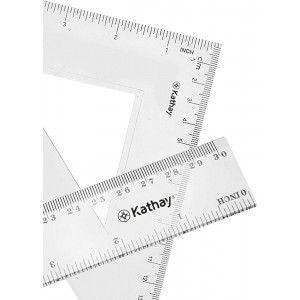Pack Escolar de Dibujo con Regla 30cm, Escuadra,