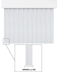 Cortina Plana para Puerta Exterior o Interior, Material PVC – Libre de Insectos 16 Color