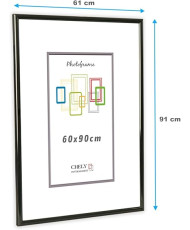 Marco de fotos 60x90cm MOD 312 Negro Cuadro de pared ideal para fotos y diplomas