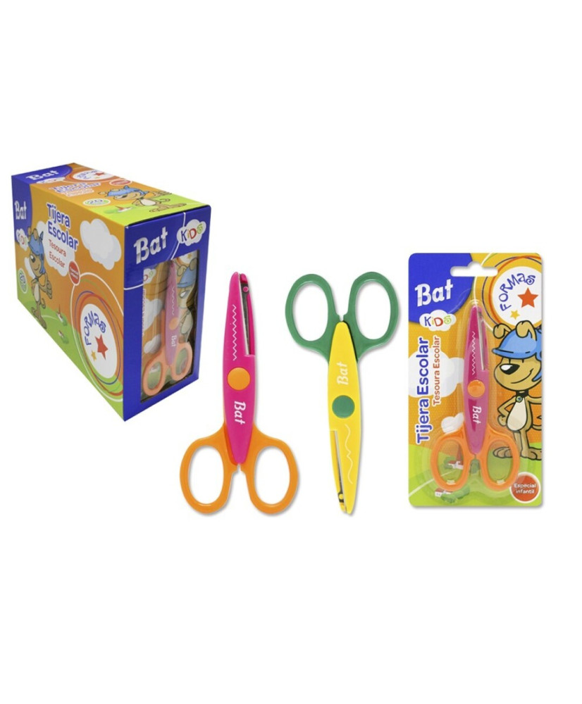 Tijera escolar con formas Bismark ( pack 1uds)