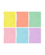CARPETA PASTEL GOMAS Y...