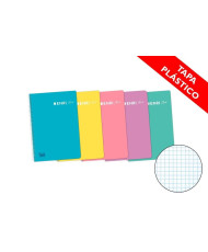 Cuaderno Espiral Enri 4X4 mm Fº T/p 80 Hj 90 Gr Colores Pastel Surtidos ( 1 uds)