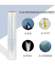 Rollo Film de embalar Uso industrial y para paletizar, rollo de plásticos transparente