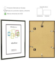 Marco de fotos 40x60cm MOD 312 Negro Cuadro de pared ideal para fotos y diplomas