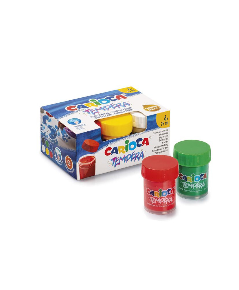 TEMPERA CARIOCA 25ML 6 COLORES