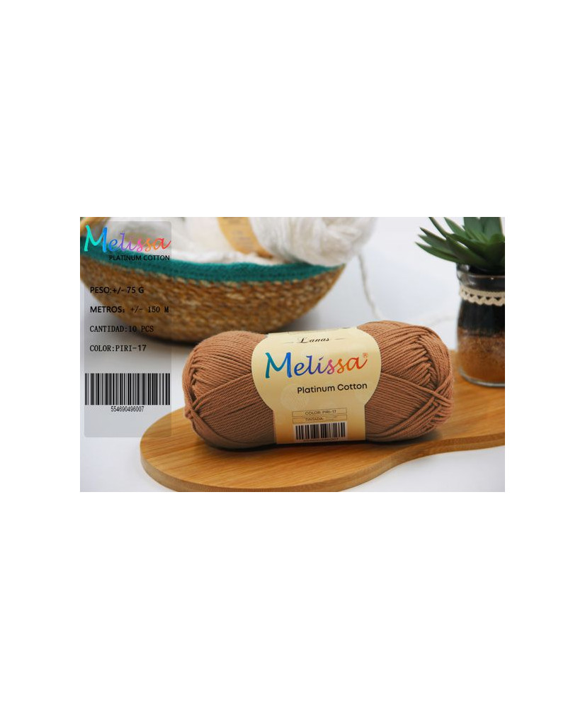 Hilo Ovillo de Algodón Premium 100% Algodón perfecto para DIY y tejer a mano 75 g, aprox. 150 metros