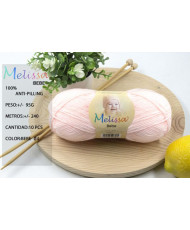MELISSA Lana Bebé Hilo Acrílico Ovillo de Lana (250m 1u*100g)Antipilling Acrilico Ovillo para bebé suave,Certificado OEKO-TEX