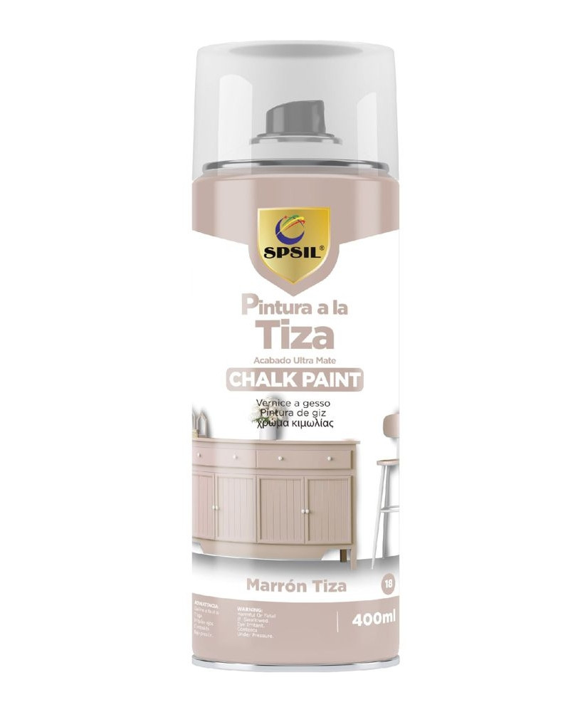 Pintura Spray a la Tiza Acabado Ultra Mate - Marrón Tiza 400ml