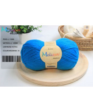 Melissa Hilo 100% Acrilico Ovillo de Lana Mediana 200m 100g para DIY Tejer y Ganchillo, Certificado OEKO-TEX Standard 100