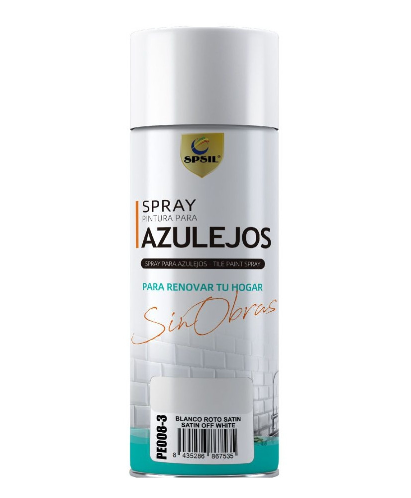 Pintura Spray Para Azulejo (color Blanco Puro Brillo) 400ml