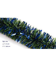 Guirnalda De Navidad Extra Grueso 12CMx1.8M Verde-Azul