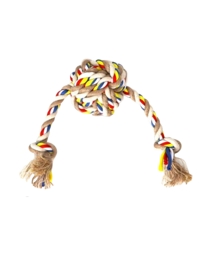 Juguete Perro de Cuerda de Algodón 100% Natural 32 CM