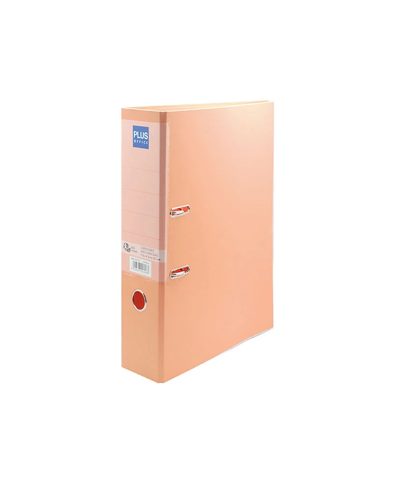 Archivador Plus Office Folio Lomo 80 mm Naranja Pastel