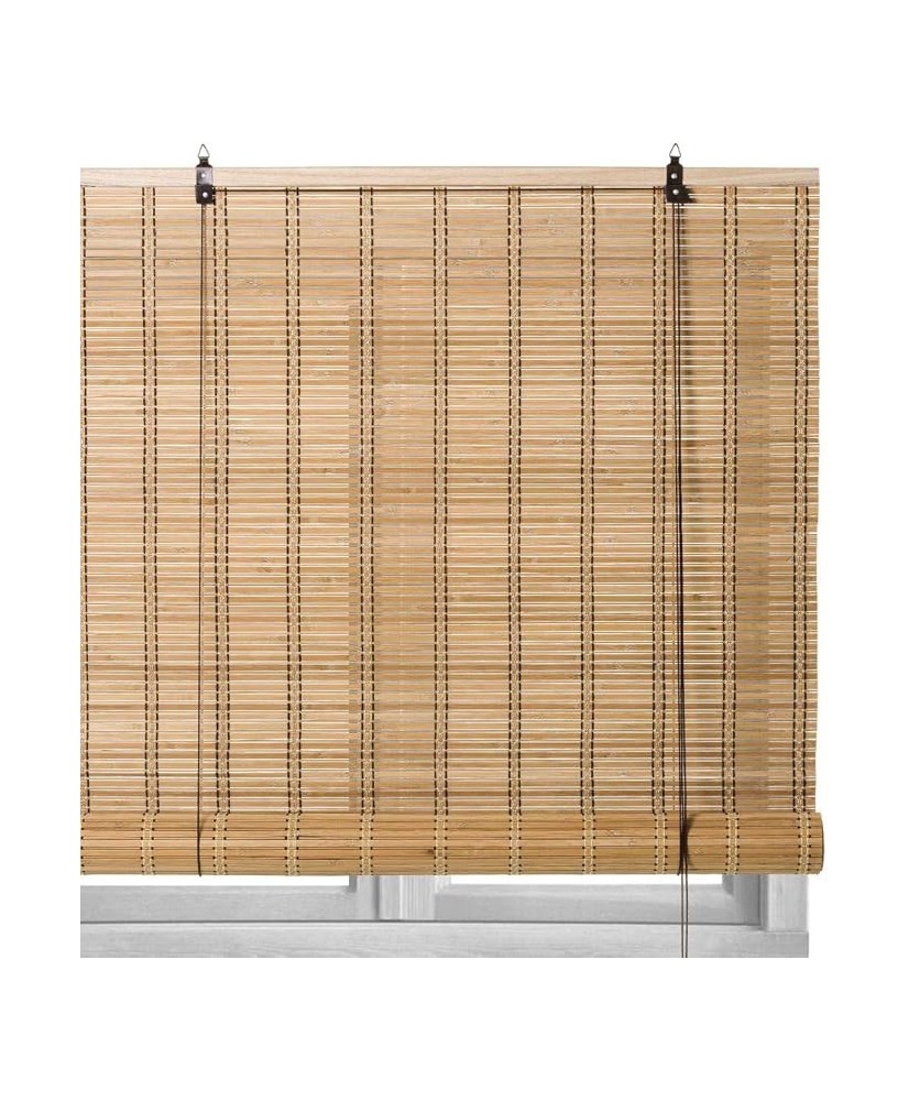 Persiana Estor Enrollable de bambú Natural 180x300cm