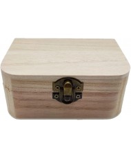 Caja de madera rectangular...
