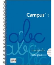 Campus - Cuadernos A4 Cuadrícula Pauta 3x3mm, Tapa Básica, 80 hojas, Pack de 6 blocs