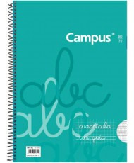 Campus - Cuadernos A4 Cuadrícula Pauta 3x3mm, Tapa Básica, 80 hojas, Pack de 6 blocs