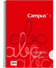 Campus - Cuadernos A4 Cuadrícula Pauta 3x3mm, Tapa Básica, 80 hojas, Pack de 6 blocs