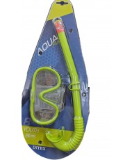 Intex Tubo y máscara de Buceo policarbonato Surf Rider +8 años