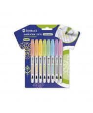 Rotulador permanente textil 8u. colores pastel  Punta 2.6mm