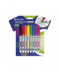 Rotulador textil permanente 8 colores vivos surtidos set   Punta 2.6mm