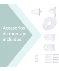 Estor Enrollable Opaco Blanco 60-150cm x 180 cm