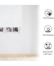 Estor Enrollable Opaco Blanco 60-150cm x 180 cm