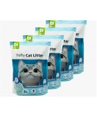 Arena Aglomerante para Gatos Arena de Tofu para Gatos sin Polvo 6 L