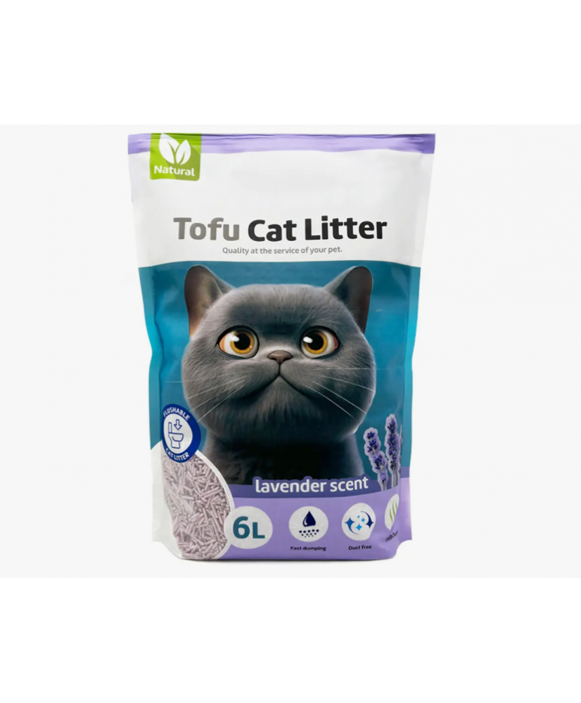 Arena Aglomerante para Gatos Arena de Tofu para Gatos 6L
