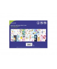 Block de cartulinas doble cara 24 hojas infantil 120 gr encolado