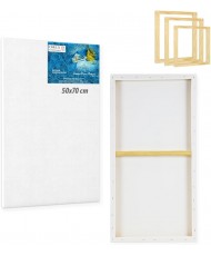 Lienzos Para Pintar 50x70 CM Pack 2 Unidades Bastidor Madera 24 MM Algodón