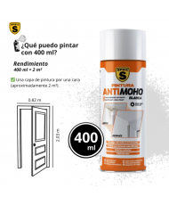 Pintura Spray Antimoho 400ml ( Color BLANCO )