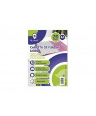 Carpeta espiral 20 fundas a4 neon bismark  ( 1 UDS)