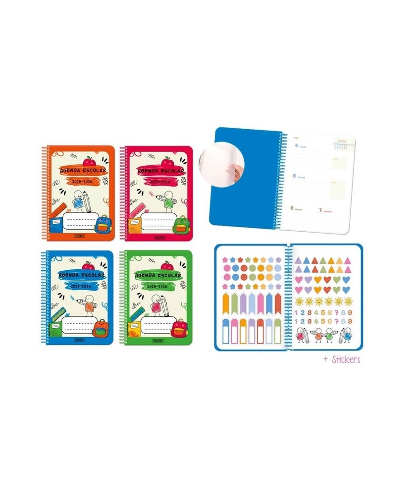 Agenda escolar 25/26 back to school 4º s/v cas pp