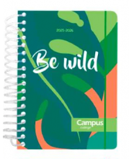 Agenda Escolar Diaria A5 2025-2026 Tapa Dura Estándar Campus