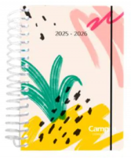 Agenda Escolar Diaria A5 2025-2026 Tapa Dura Fantasía Campus