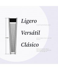 Abanico blanco  liso madera 23cm