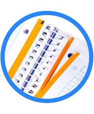 Bloc A4 cuadro 5mm. 100 hojas microperforado Plastipac