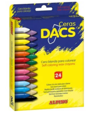 Ceras Dacs blandas 24 colores