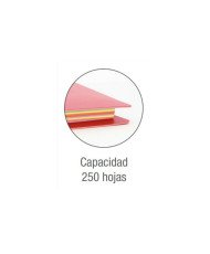 Carpeta con recambio oxford europeanbinder live&go din a4+polyfoam 4 anillas 35 mm cuadro 5 mm colores pastel