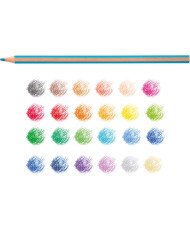 Carioca Lápices de Colores SUPERCOLOR | Caja de 24 Lápices de Madera | Punta de Ø 3,3 mm | 24 piezas