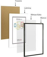 Chely Intermarket MOD312 Marco Fotos PVC Decorativo Moderno 30x40cm