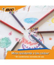 Pack 24 lápices de colores para niños para colorear kids evolution stripes BIC