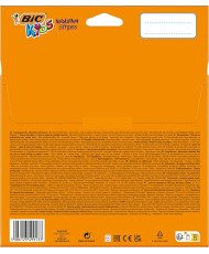 Pack 24 lápices de colores para niños para colorear kids evolution stripes BIC