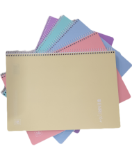 Cuaderno Espiral Enri 4X4 mm Fº T/p 80 Hj 90 Gr Colores Pastel Surtidos ( 1 uds)