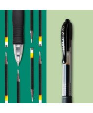 Pilot G-2 - Bolígrafo de punta redonda, negro, 1 unidad